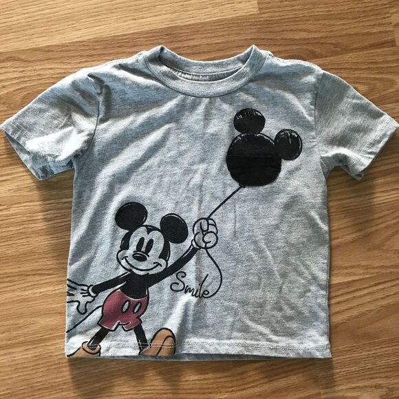 Disney Junior Mickey Mouse Toddler T-Shirt & Hat Set 18M Gray - Picture 2 of 8
